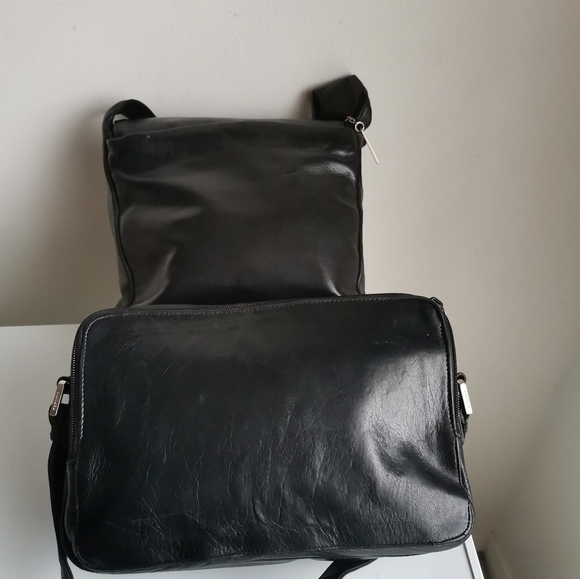 PERLINA NEW YORK LEATHER CROSSBODY BAGS BUNDLE (2 BAGS) - Picture 2 of 13